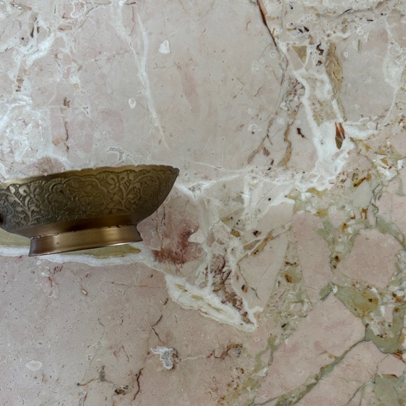 Intricate Gold Decorative incense Bowl - Picture 3 of 3